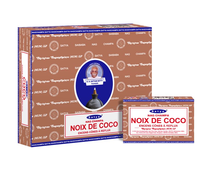 Satya Coconut (Kokosnuss) Backflow Cones – Rückfluss-Effektkegel 10 Stück