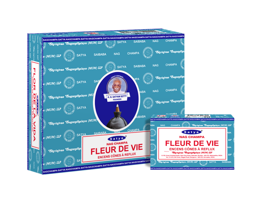 Satya Flower of Life (Blume des Lebens) Backflow Cones – Rückfluss-Effektkegel 10 Stück