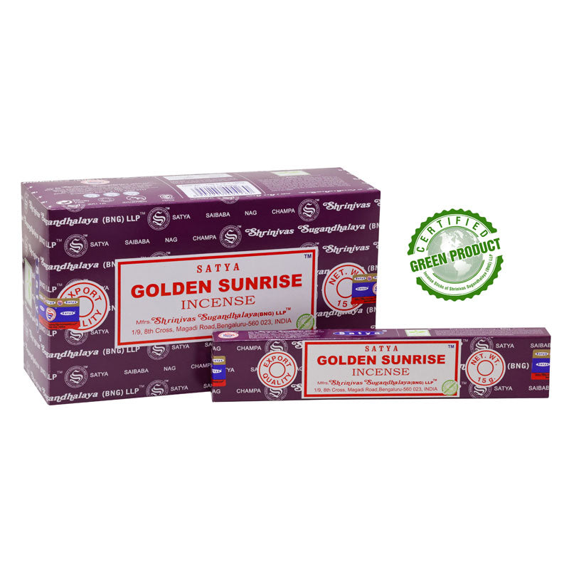 Satya Golden Sunrise (Goldener Sonnenaufgang) - Räucherstäbchen 15 g