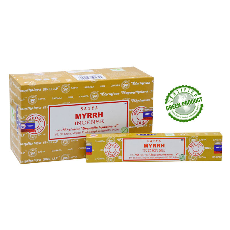 Satya Myrrh (Myrrhe) - Räucherstäbchen 15 g