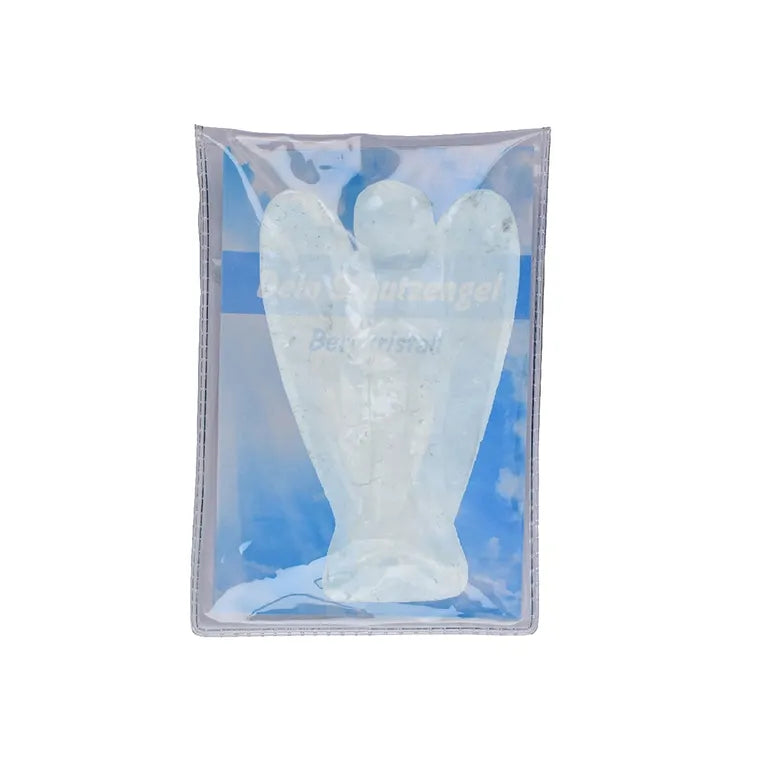 Schutzengel Bergkristall – 5 cm (klein) in Pouch mit Beileger