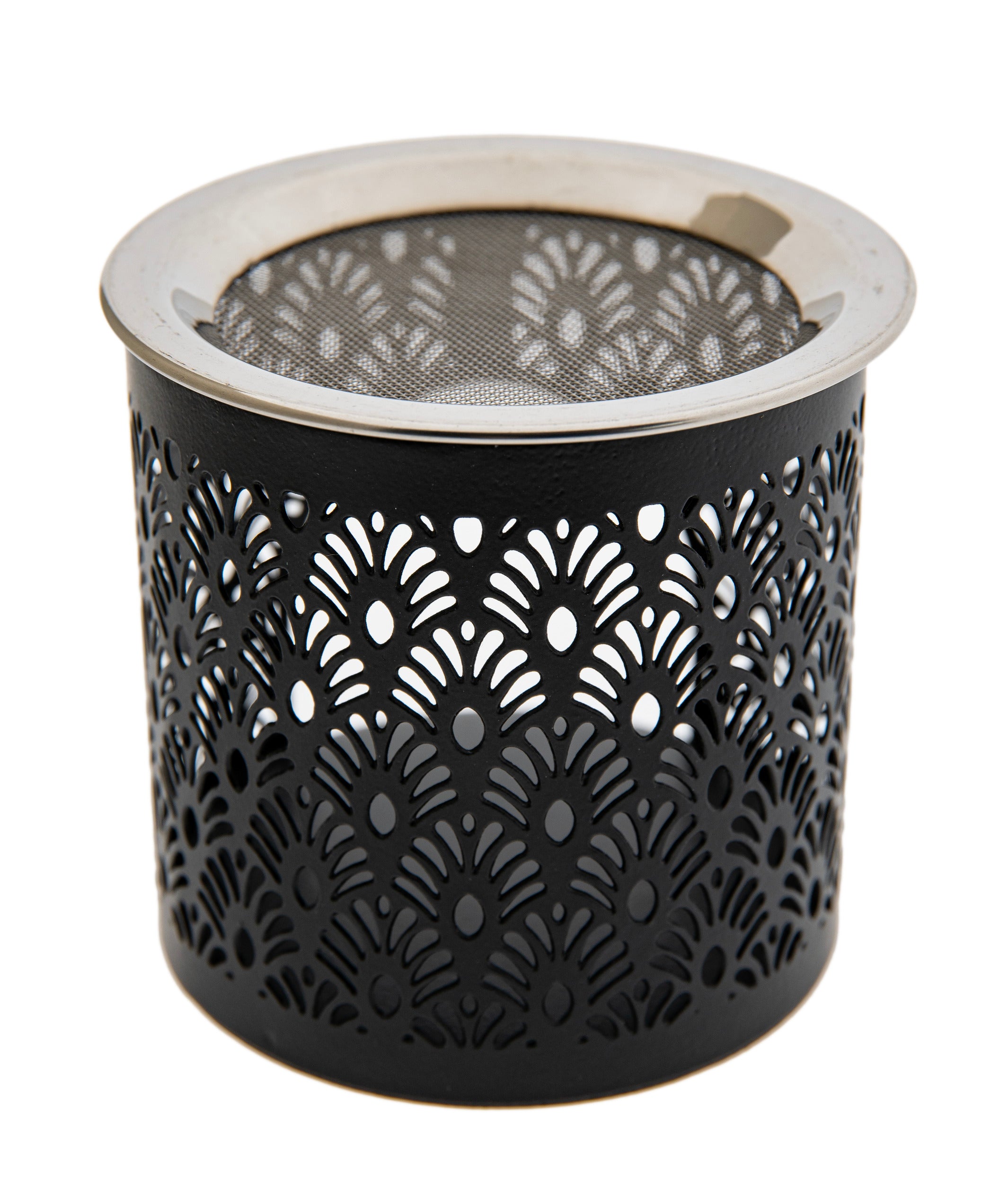 Siebgefäß – Ornament – Räucherstövchen –  H 8 cm, Ø 8 cm