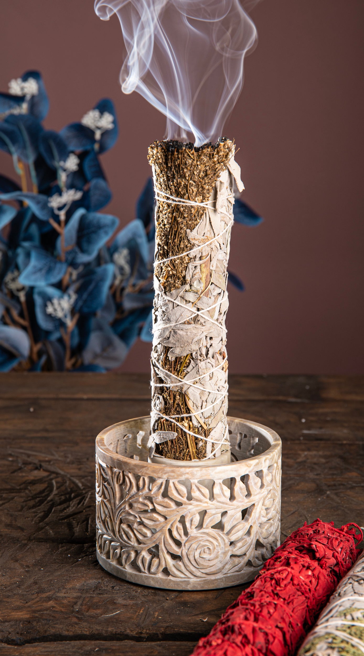 Smudge Bowl – Yara – groß – Speckstein – H 7,5 cm, Ø 11,5 cm