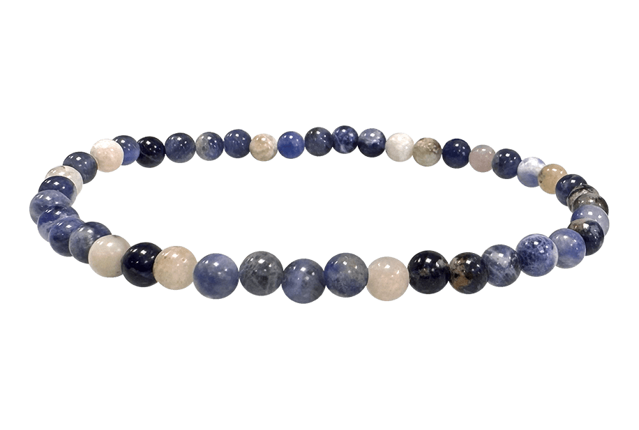 Sodalith Armband – Brasilianische Natursteine (4 mm, Qualität AB)