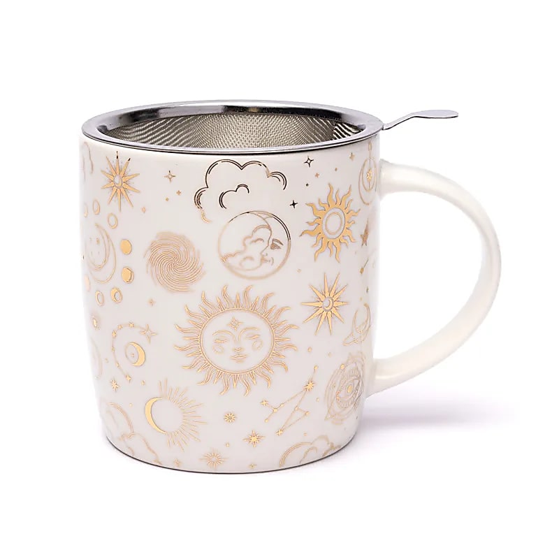Teetasse mit Sieb – Astrologie - 400 ml