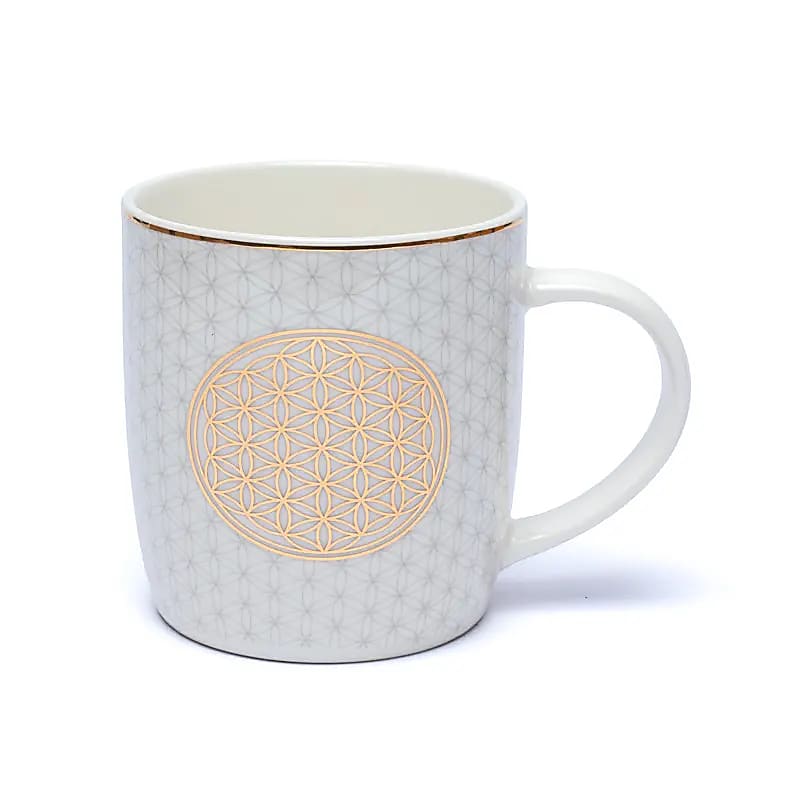 Teetasse mit Sieb – Blume des Lebens - 400 ml