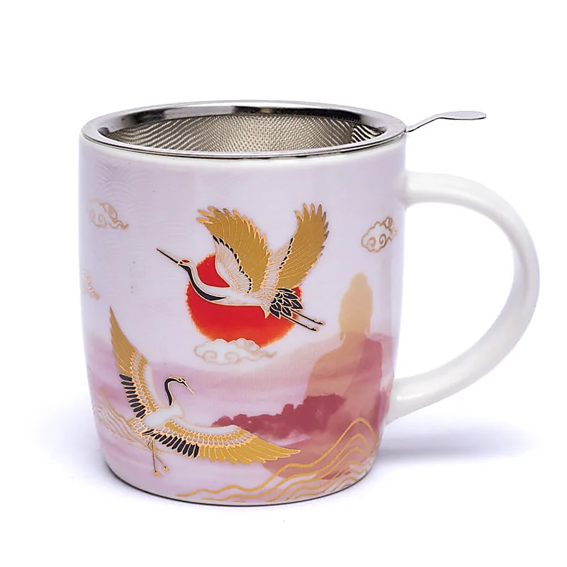Teetasse mit Sieb – Moment des Zen - 400 ml