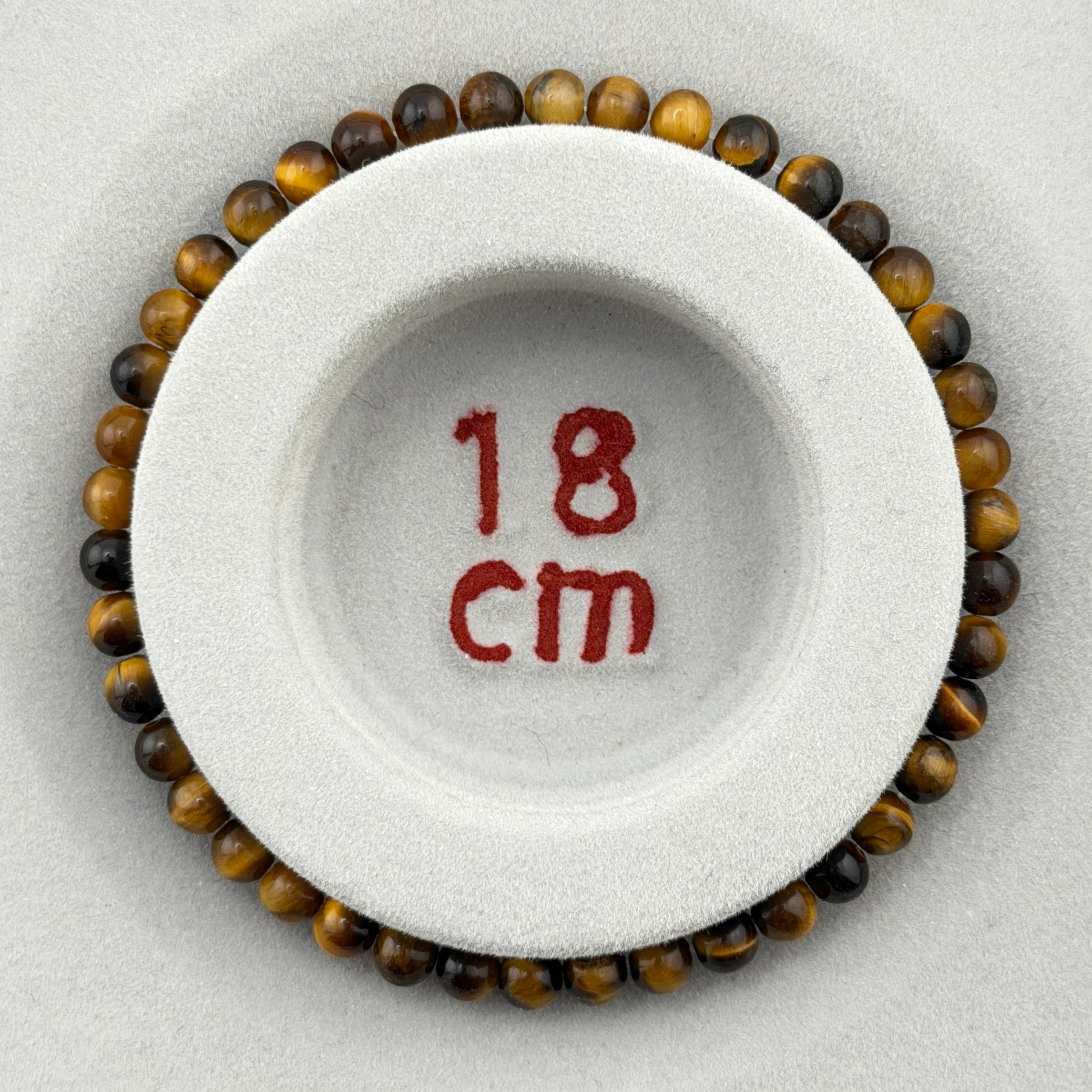 Tigerauge (gold) – Armband mit 4-mm Kugeln (elastisch, ca. 18 cm)