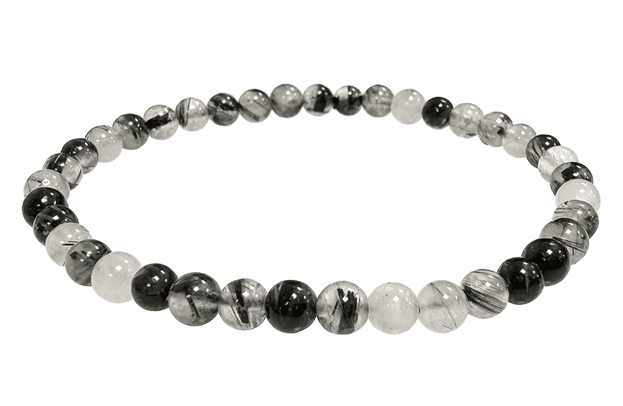 Turmalinquarz Armband – Brasilianische Natursteine (4-5 mm, A-Qualität)