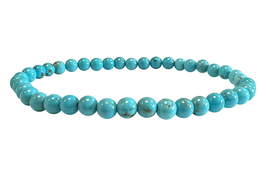 Turquenit Armband – Natursteine aus Simbabwe (4 mm, A-Qualität)