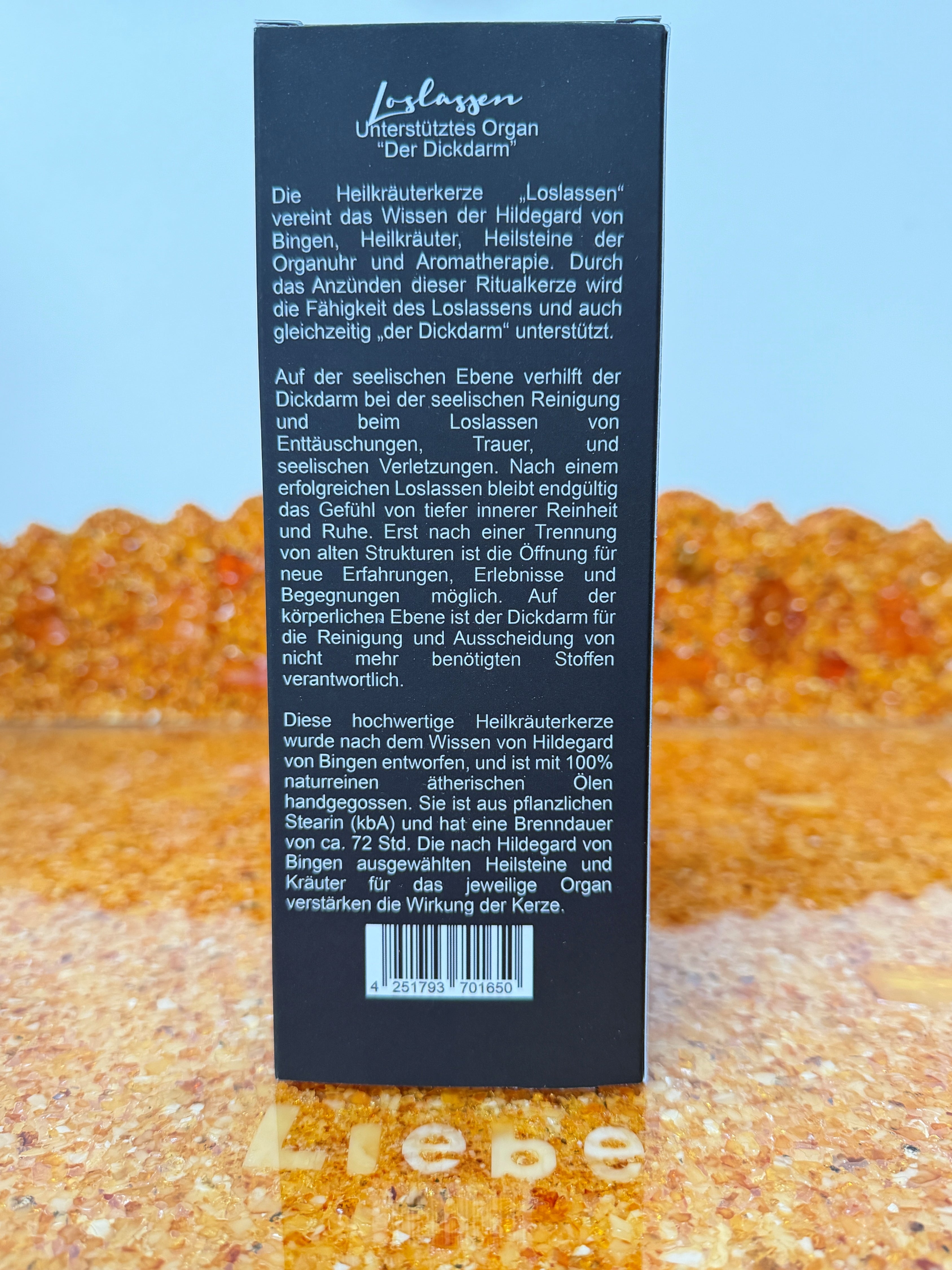 Zarya Heilkräuterkerze "Loslassen" – Hildegard v. Bingen Inspiration mit Grapefruit