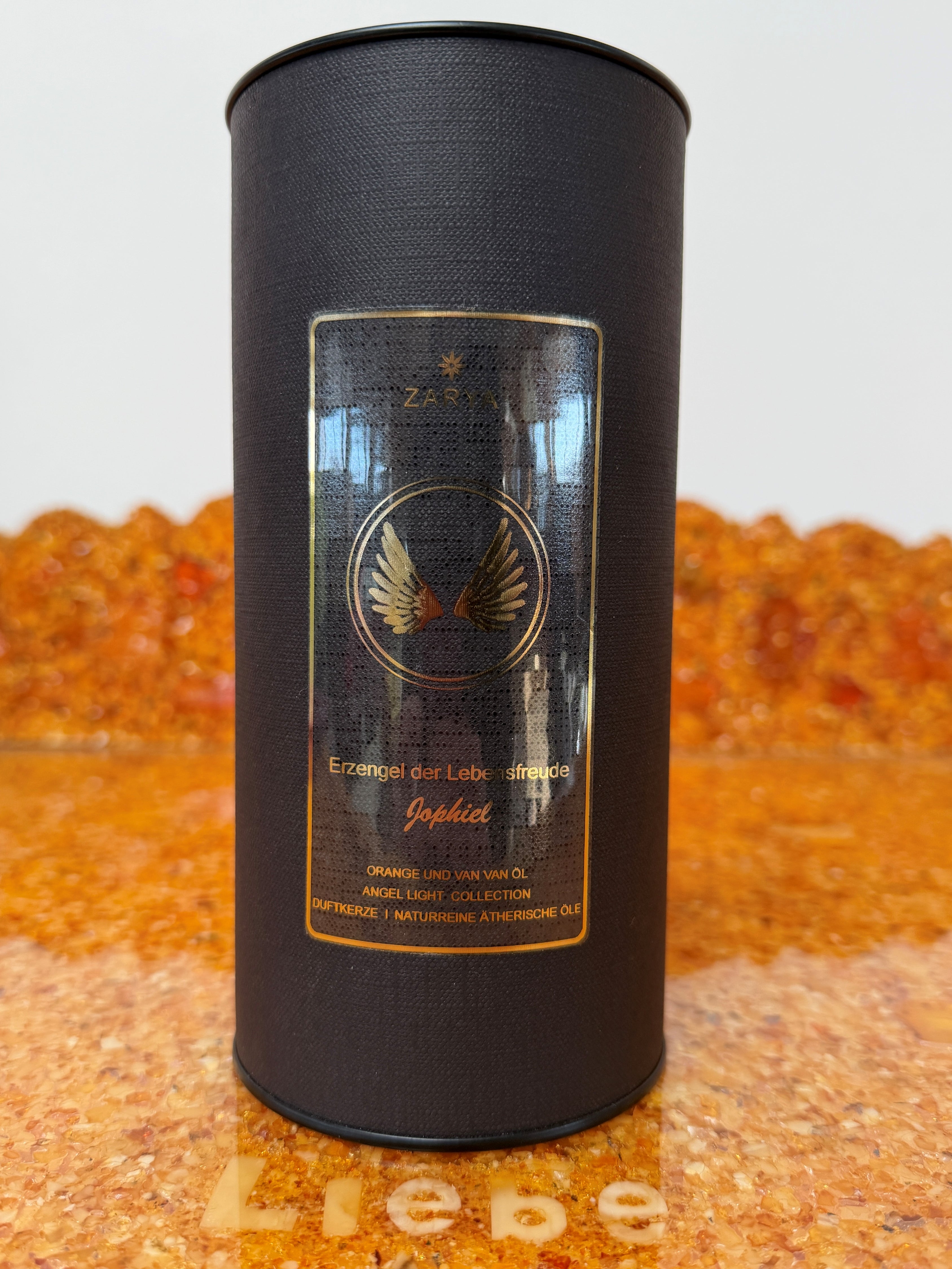 Zarya Sigillen Duftkerze - Erzengel Jophiel - Engelmagie mit Orange & Van Van