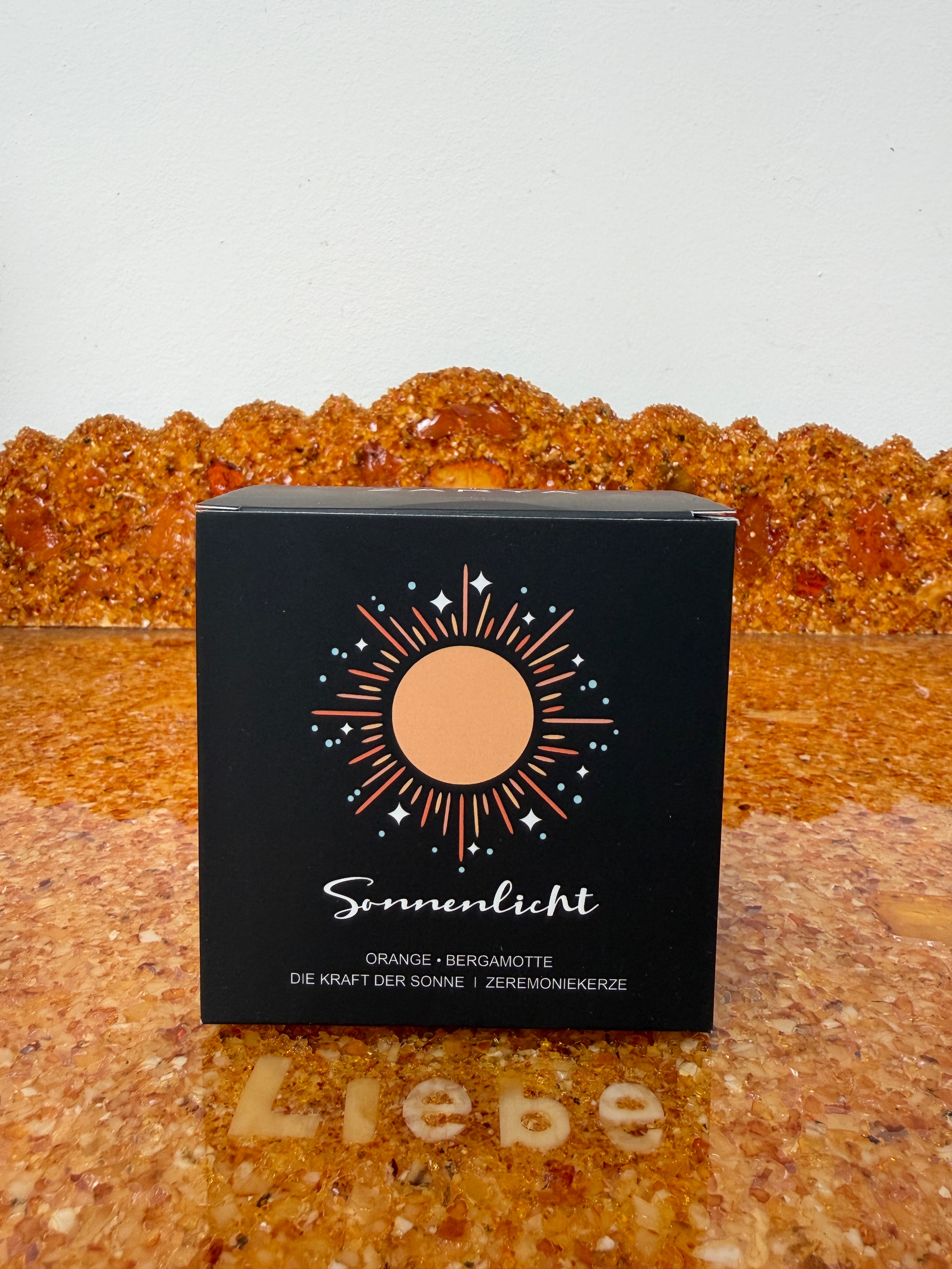Zarya Zeremoniekerze - Sonnenlicht Sonnenzeremonie - Orange & Bergamotte mit Karneol