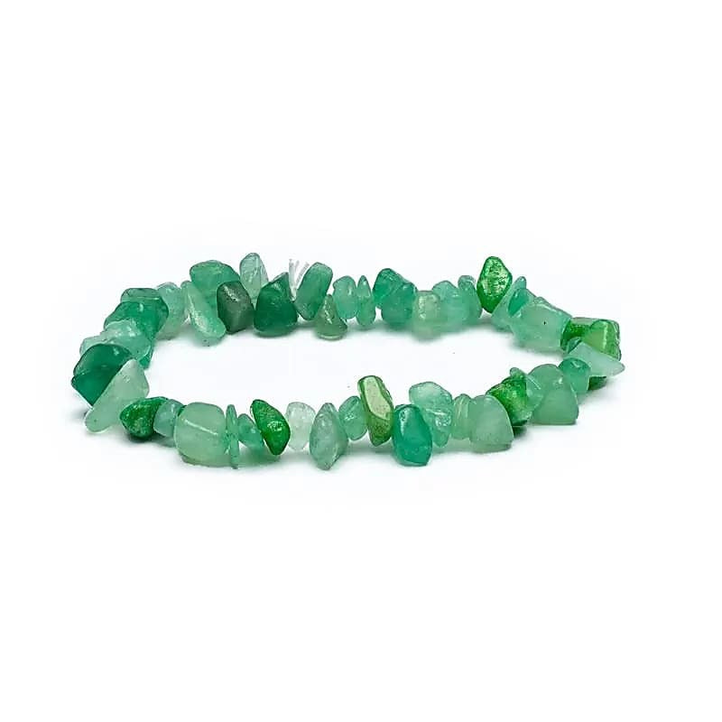 Armband grüner Aventurin Splitter elastisch
