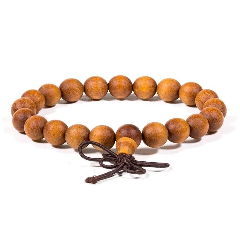 Mala/Armband Sandelholz elastisch mit 8 mm Kugeln