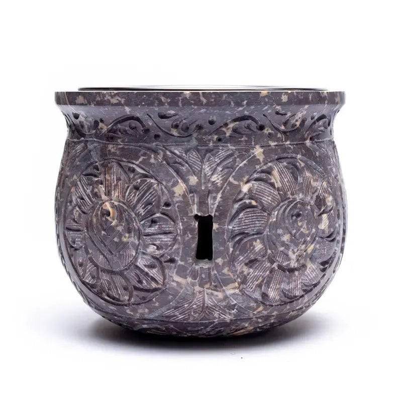 Großes Räuchergefäß & Duftlampe Speckstein