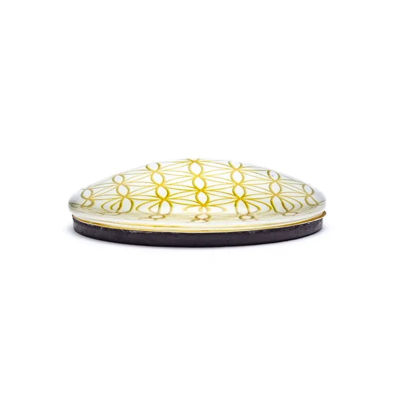 Magnet Dekoration Blume des Lebens goldfarben