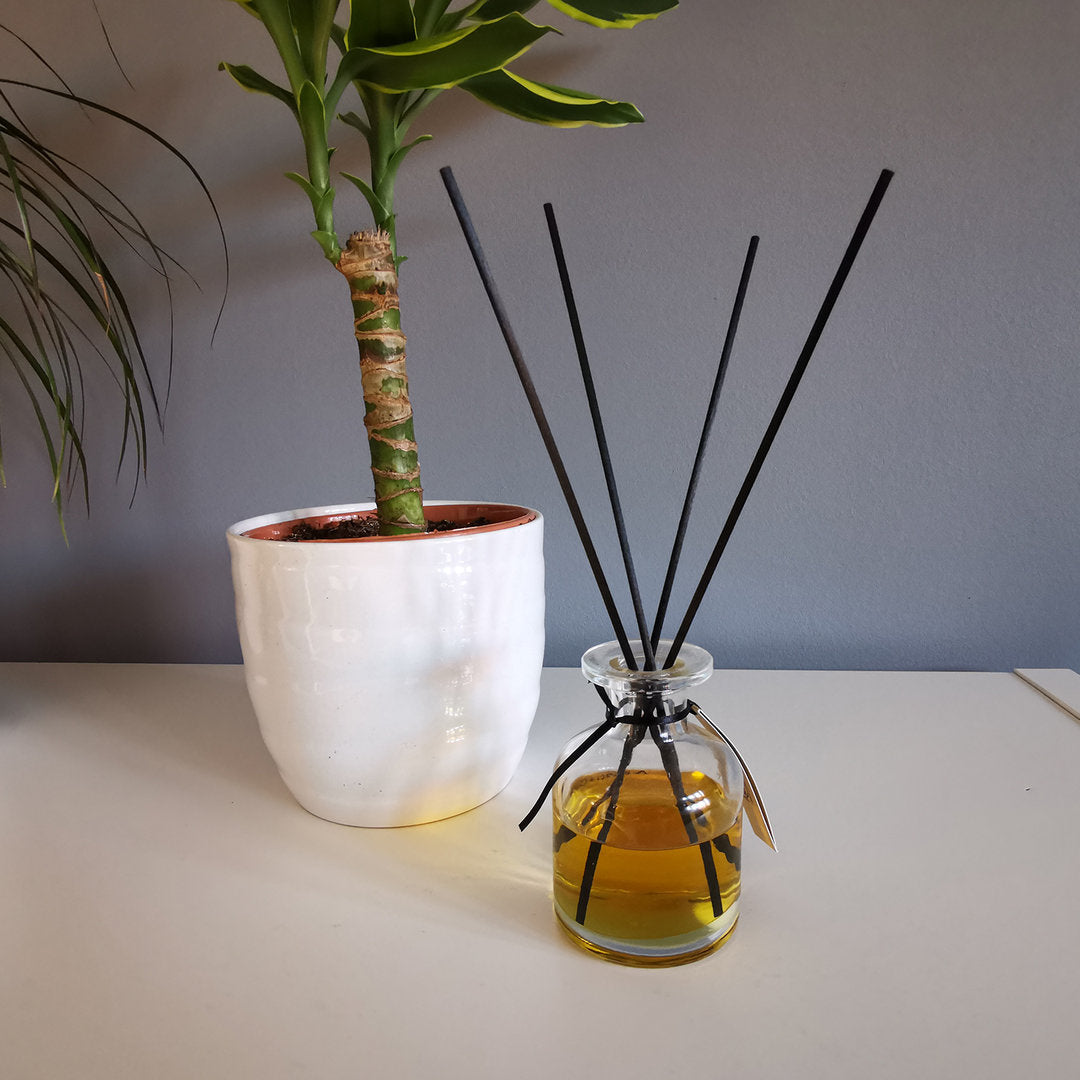Lila Diffusionsstäbchen aus Bambus - 25cm x 3mm - einzelne Stäbe