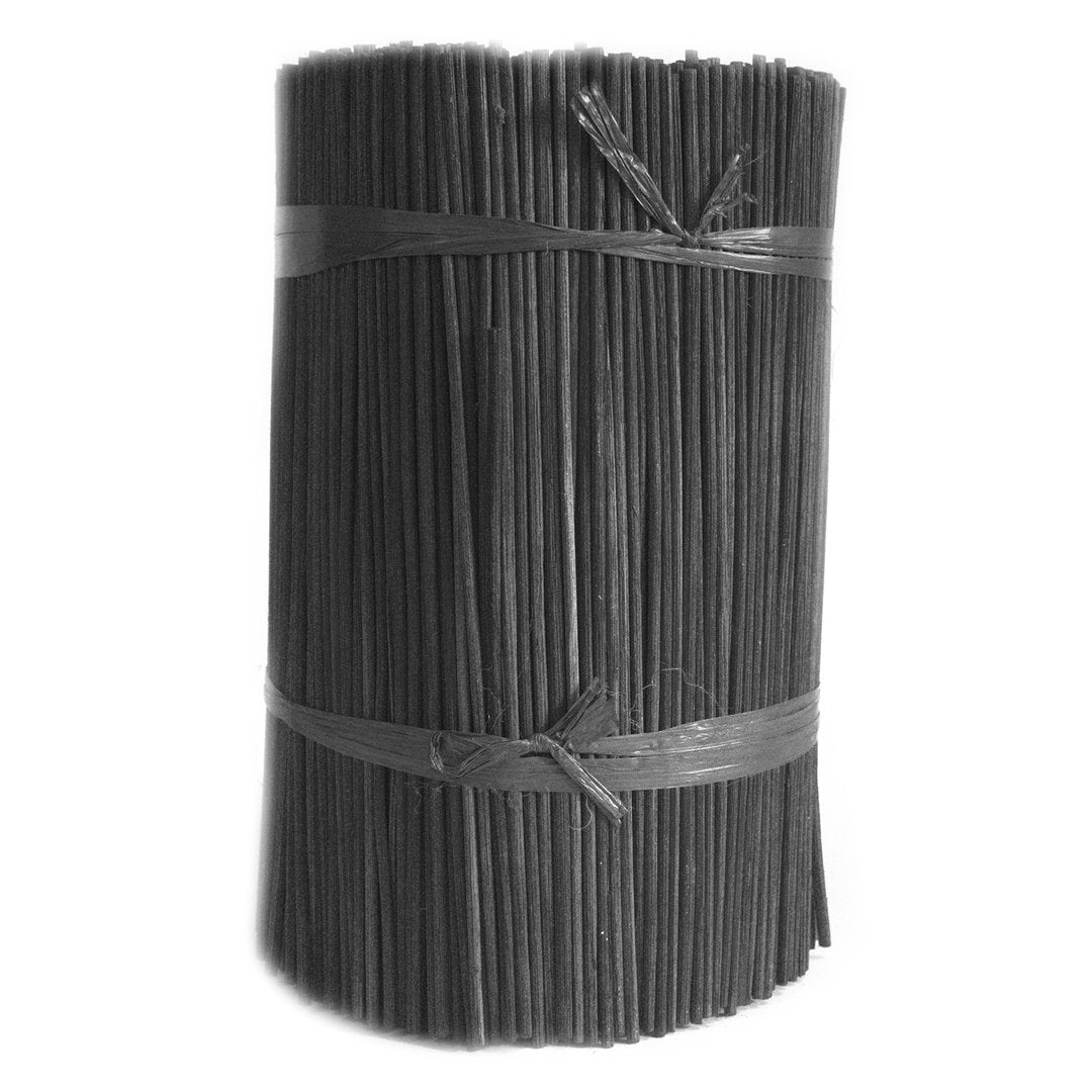 Schwarze Diffusionsstäbchen aus Bambus - 25cm x 3mm