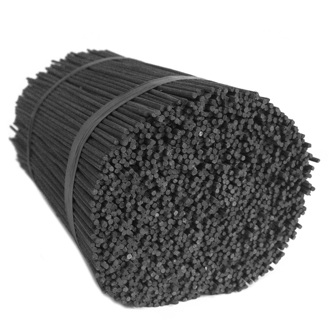 Schwarze Diffusionsstäbchen aus Bambus - 25cm x 3mm - einzelene Stäbe