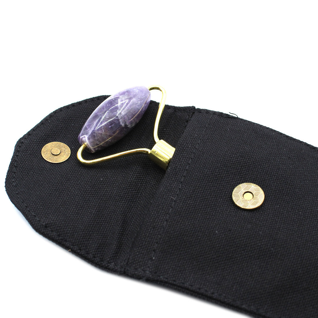 Edelstein-Gesichts Roller- Amethyst