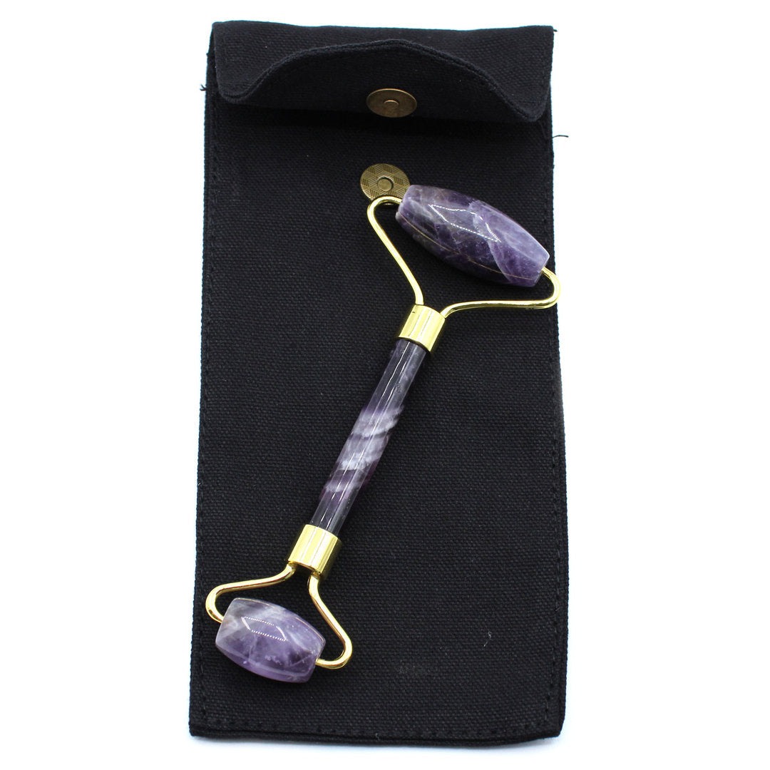 Edelstein-Gesichts Roller- Amethyst