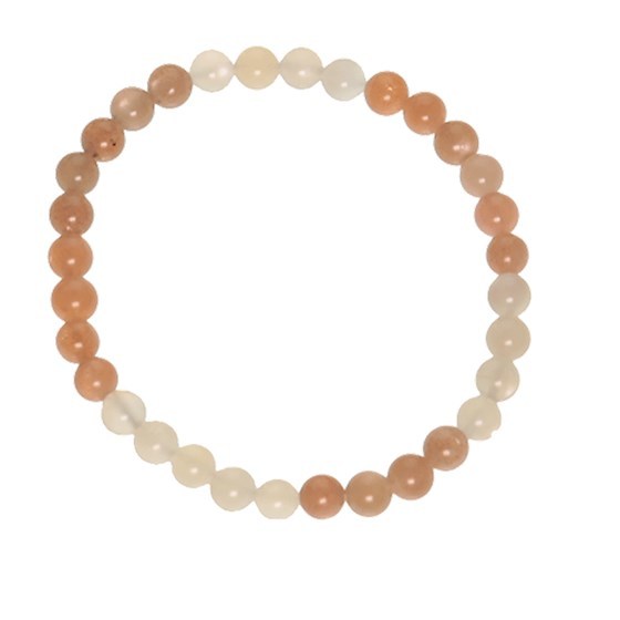 Armband Mondstein 6 mm Kugeln