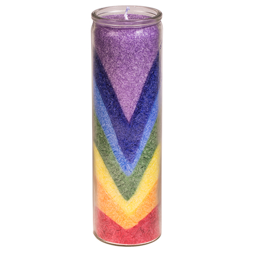 Stearinduftkerze Regenbogental mit Duft