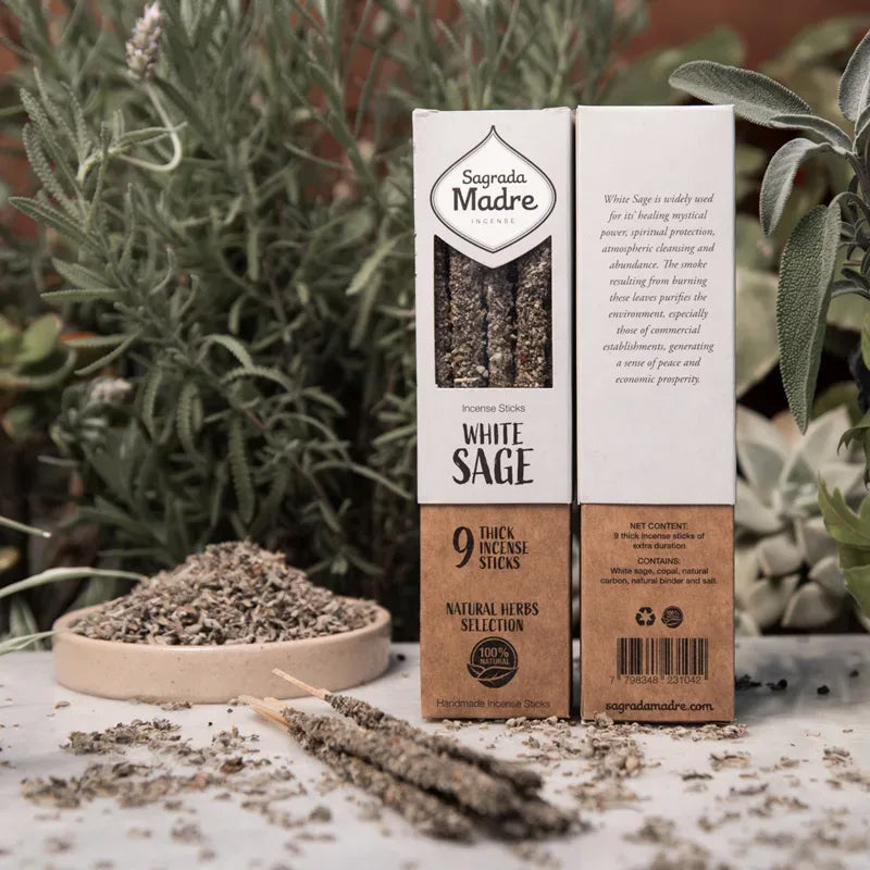 Sagrada Madre Herbal Kräuterwerk - weißer Salbei - Räucherstäbchen ca. 16 g