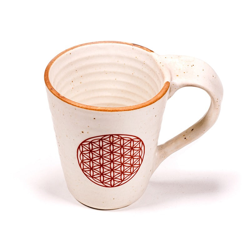 Tee- bzw. Kaffeebecher Blume des Lebens