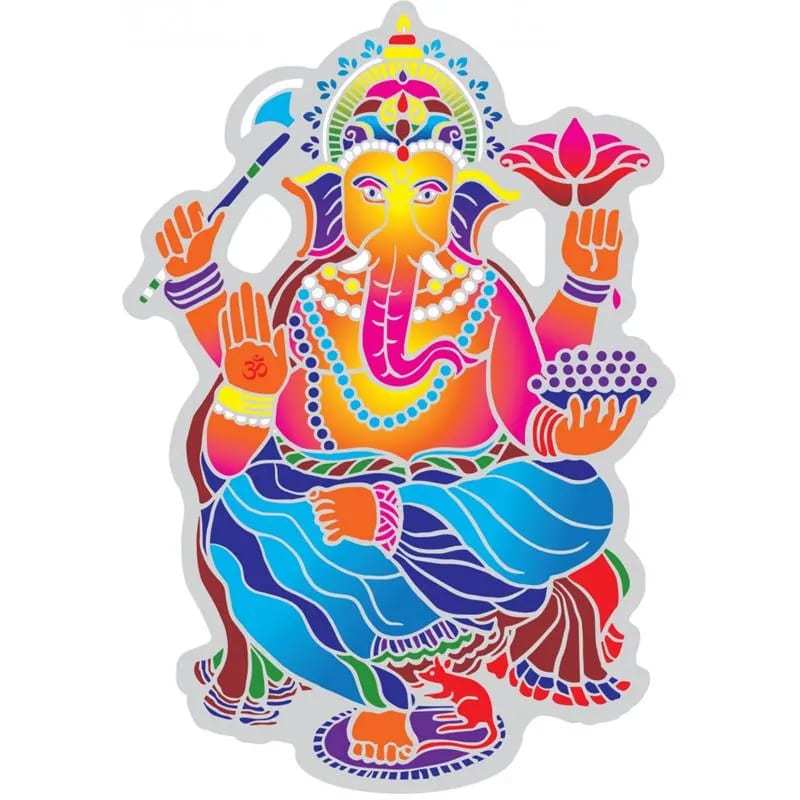 Fensterbild Tanzender Ganesha ca. 15,5 cm