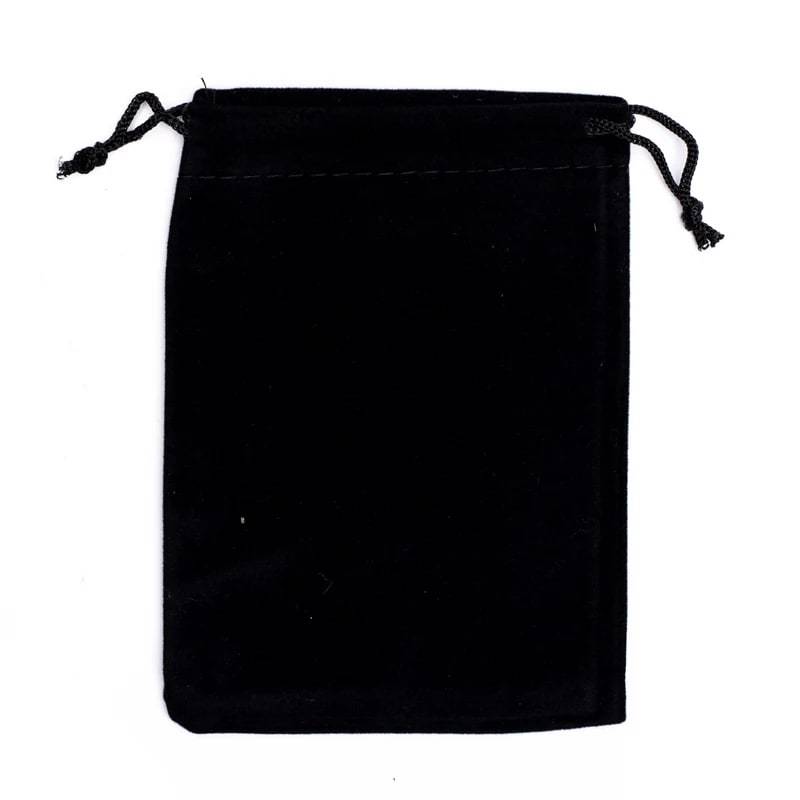 Samt-Geschenktasche schwarz S - 10 x 14 cm