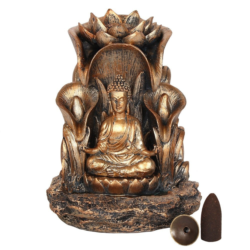 Bronze Buddha - Räucherrückfluss-Brenner (Backflow Incense Burner)