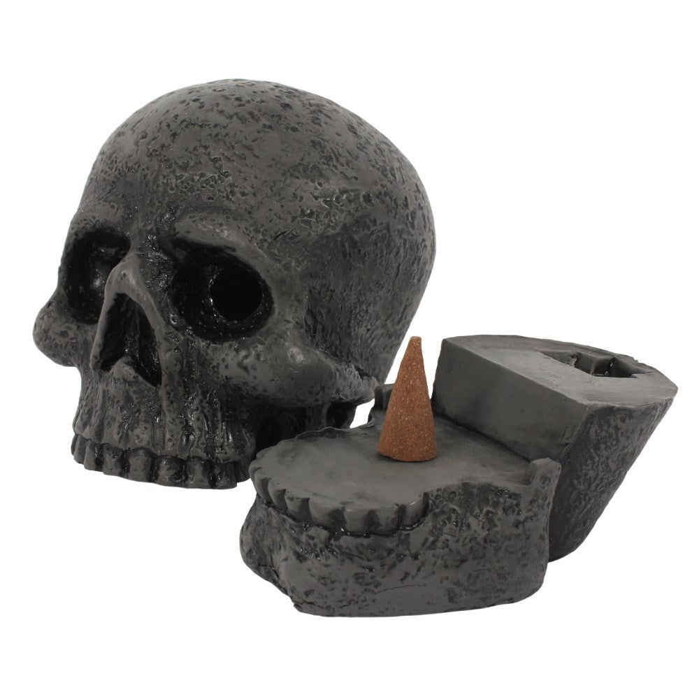 Totenkopf-Räucherkegel-Halter