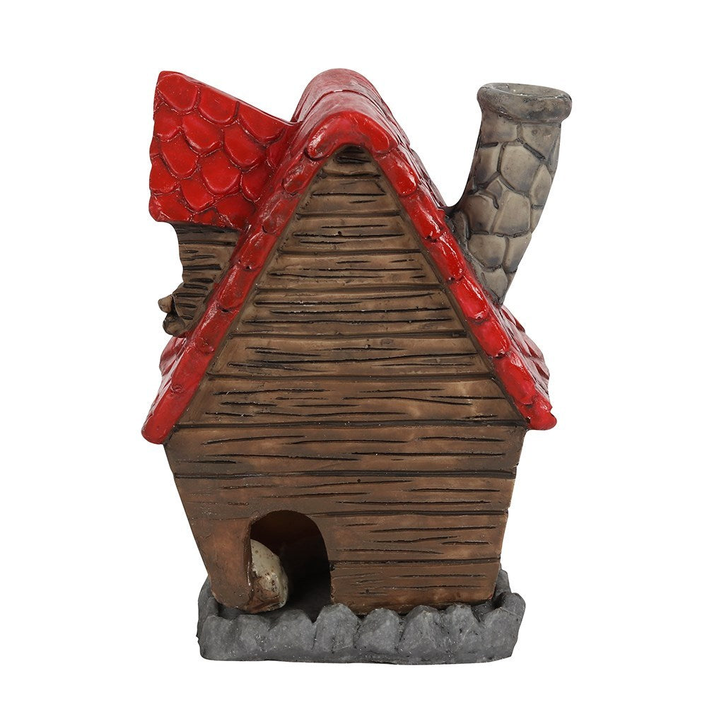 Rot Braunes Feenhaus - Räucherkegelhalter