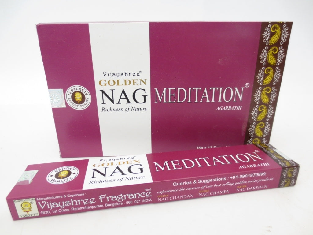 Vijayshree - Golden Nag Meditation - Räucherstäbchen 15 g