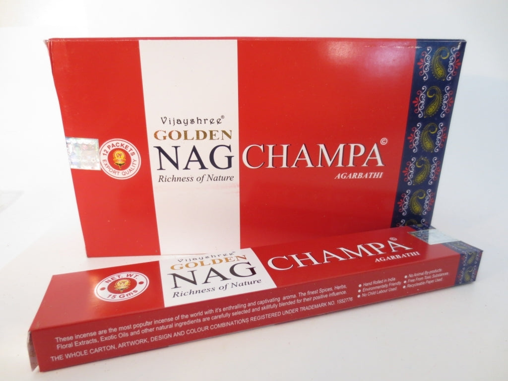 Vijayshree - Golden Nag Champa - Räucherstäbchen 15 g