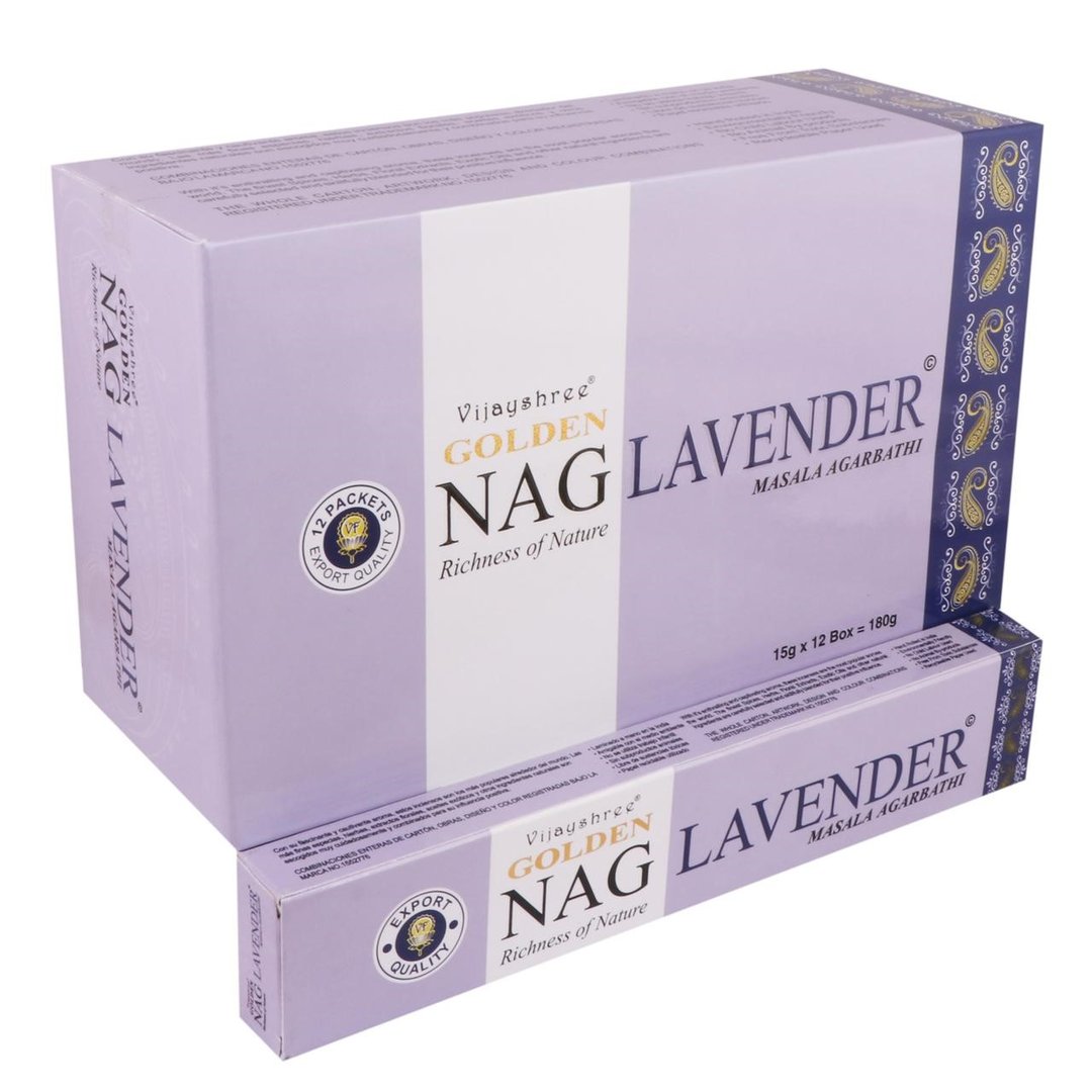 Vijayshree - Golden Nag Lavender (Lavendel) - Räucherstäbchen 15 g