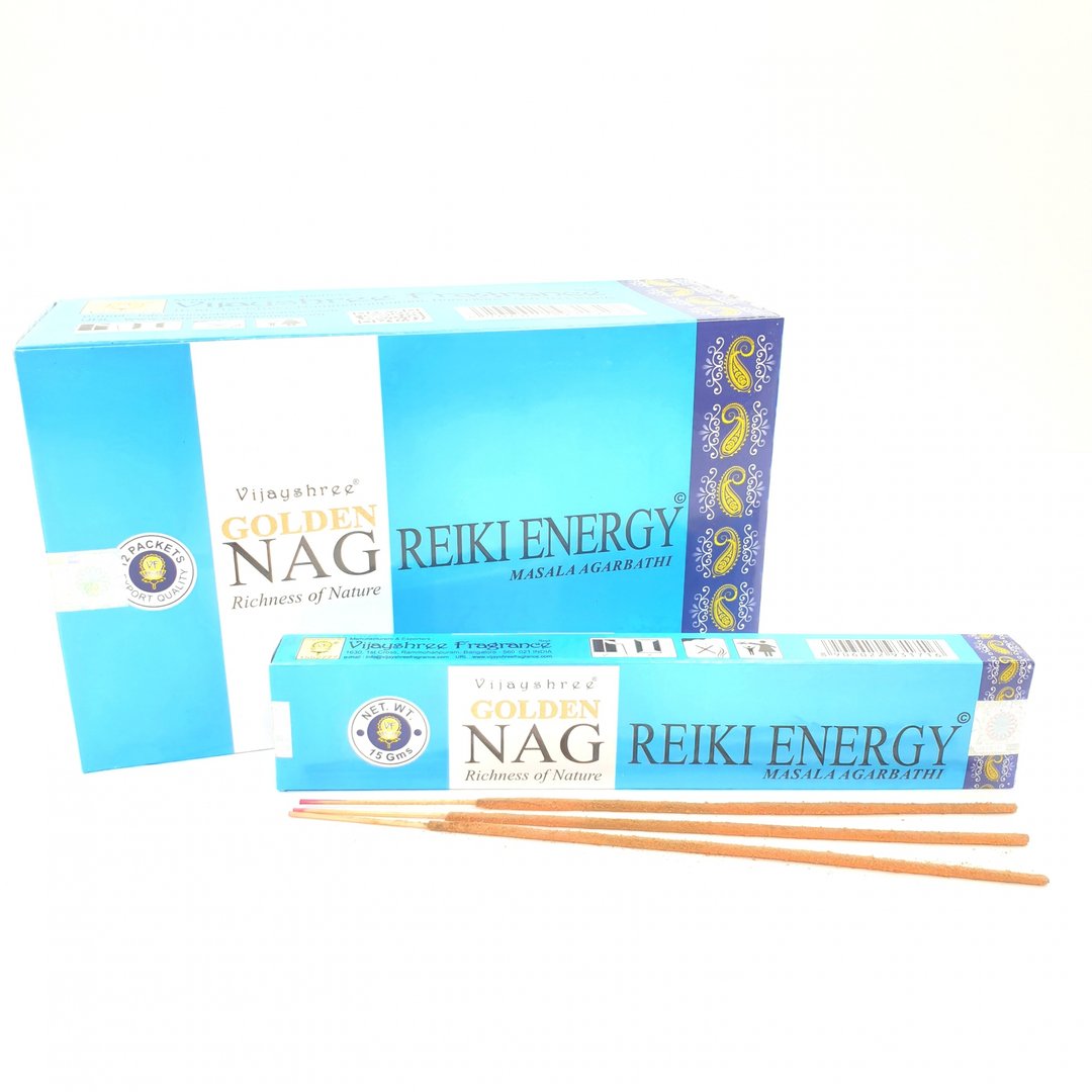 Vijayshree - Golden Nag Reiki Energy - Räucherstäbchen 15 g