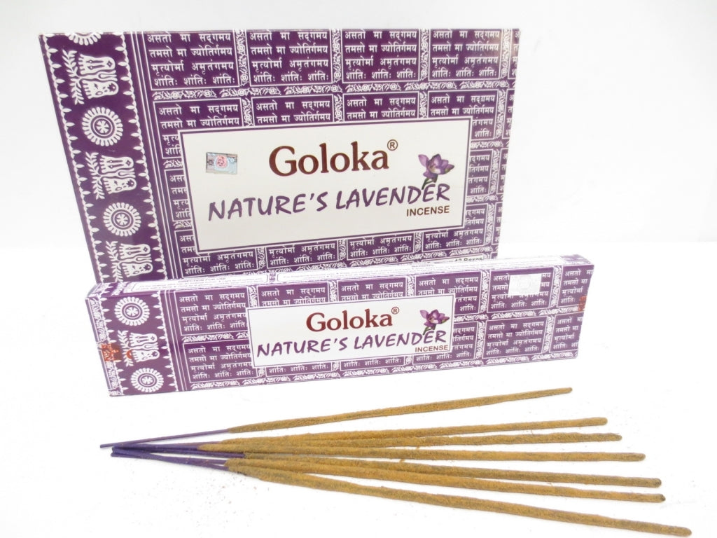 Goloka - Nature´s Lavender (Natur Lavendel) - Räucherstäbchen 15 g