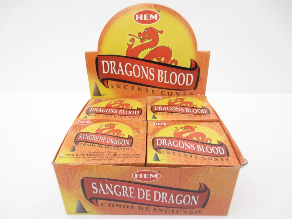 HEM Dragons Blood (Drachenblut) - Räucherkegel ca. 16 g