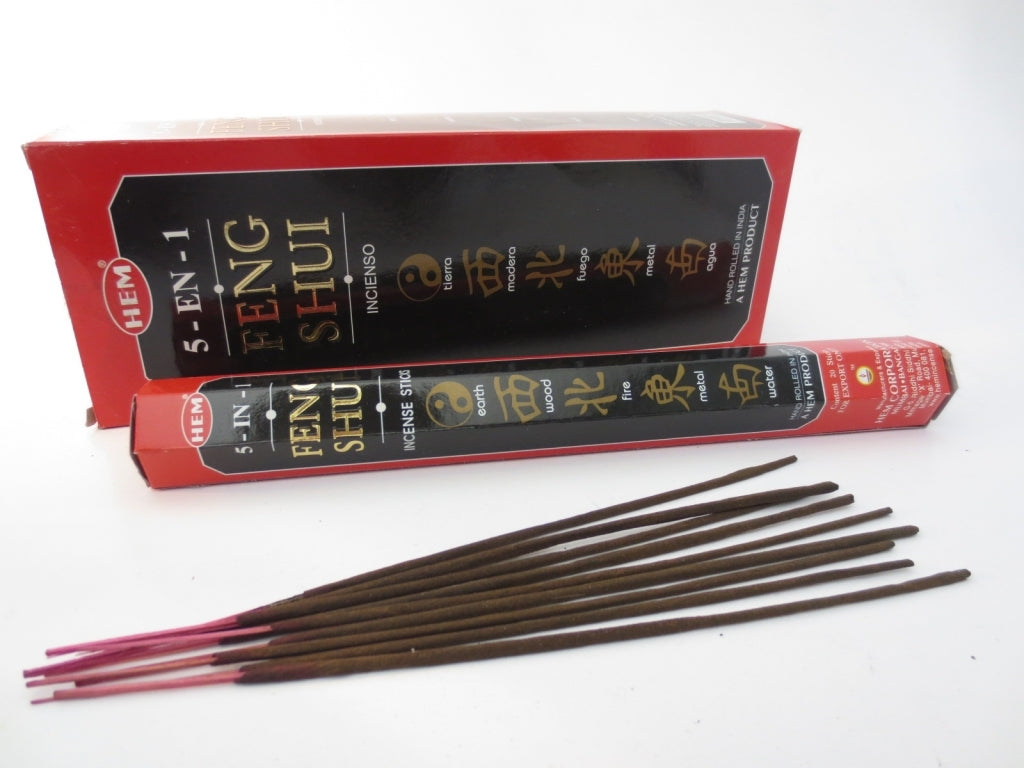 HEM Feng Shui 5 in 1- Räucherstäbchen ca. 25 g