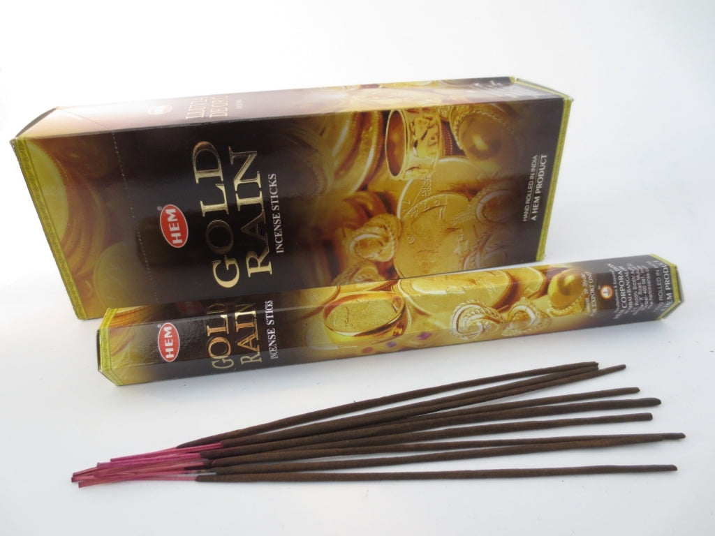 HEM Gold Rain (Goldener Regen) - Räucherstäbchen ca. 25 g