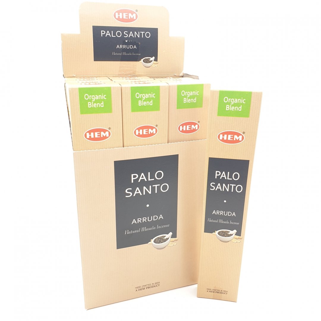 HEM Organic Blend - Palo Santo & Arruda - Räucherstäbchen 15 g
