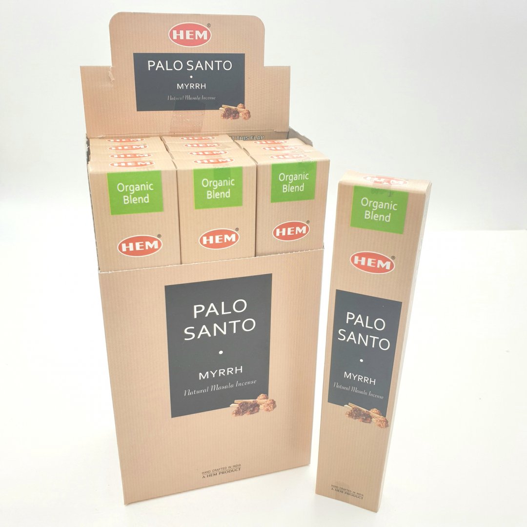 HEM Organic Blend - Palo Santo & Myrrh (Palo Santo & Myrre) - Räucherstäbchen 15 g