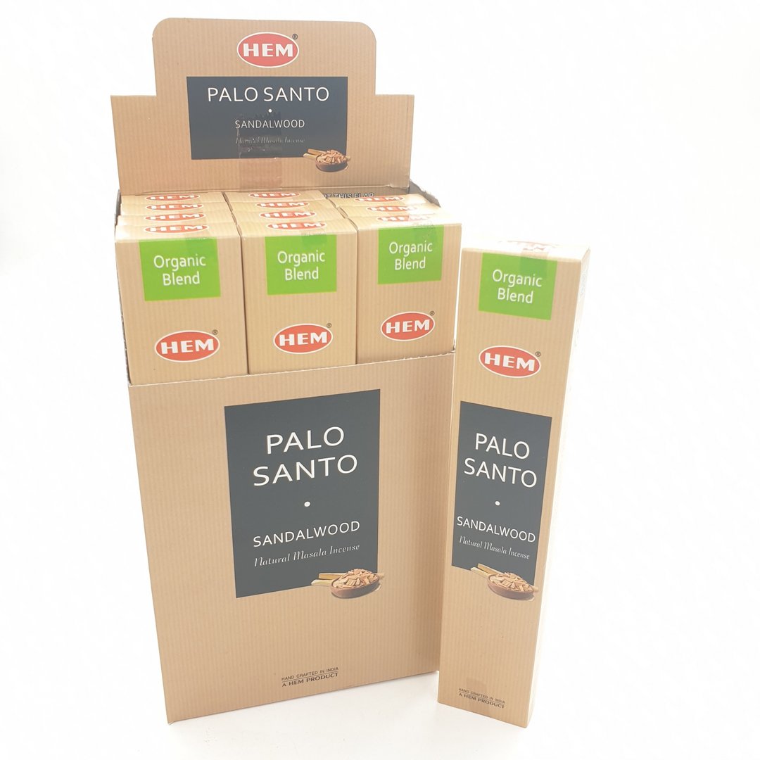 HEM Organic Blend - Palo Santo & Sandalwood (Palo Santo & Sandelholz) - Räucherstäbchen 15 g