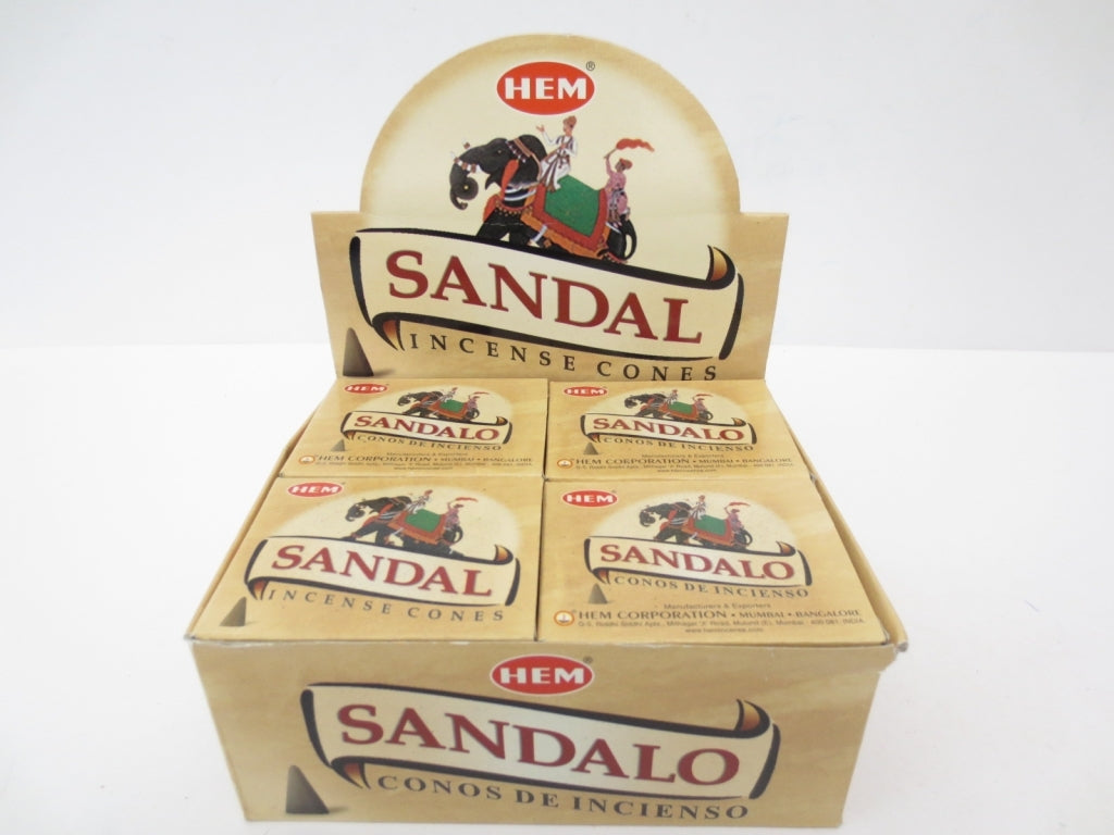 HEM Sandal (Sandelholz) - Räucherkegel ca. 16 g
