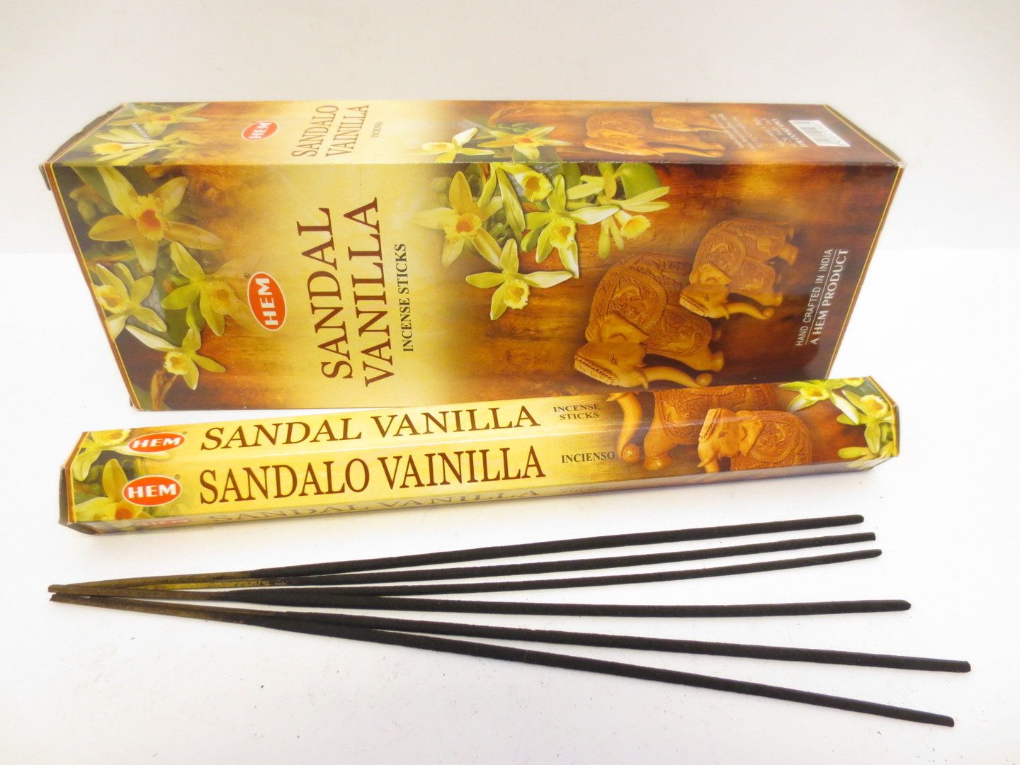 HEM Sandal Vanilla (Sandelholz Vanille) - Räucherstäbchen ca. 25 g