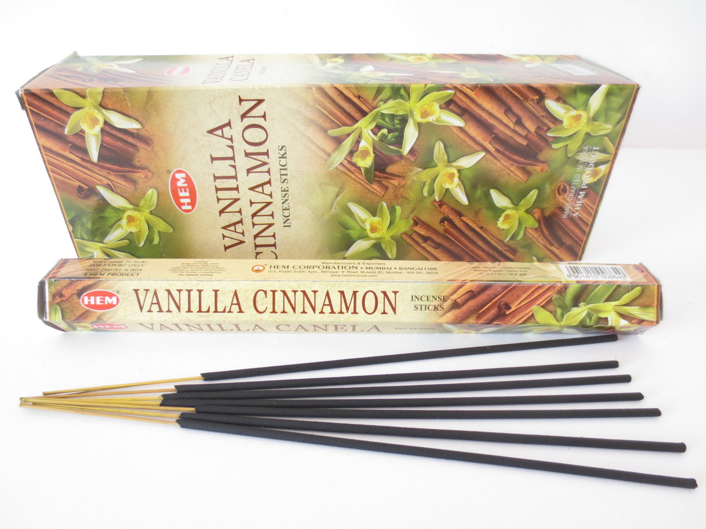 HEM Vanilla Cinnamon (Vanille Zimt) - Räucherstäbchen ca. 25 g