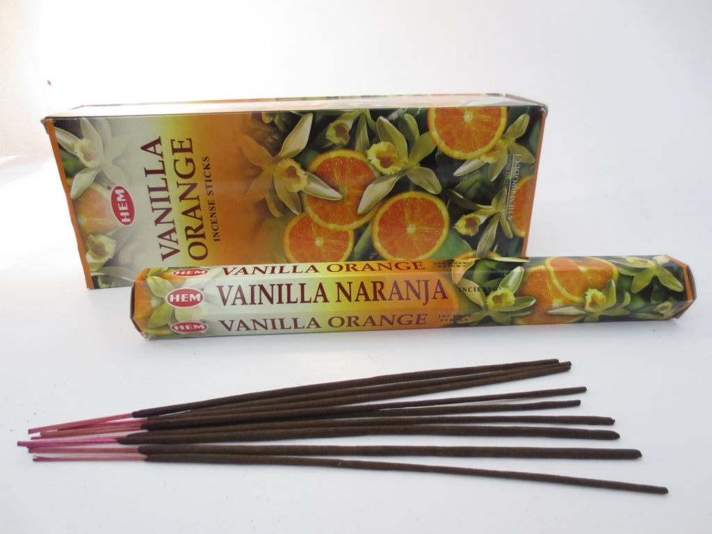 HEM Vanilla Orange (Vanille Orange) - Räucherstäbchen ca. 25 g